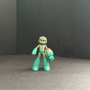 2018 Jakks Pacific Mega Man Teal Block 2.25" Figure